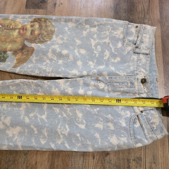 Vintage 90's Newport News Jeanology Collection Cherub Acid Wash Women's Jeans 6 - Picture 5 of 9
